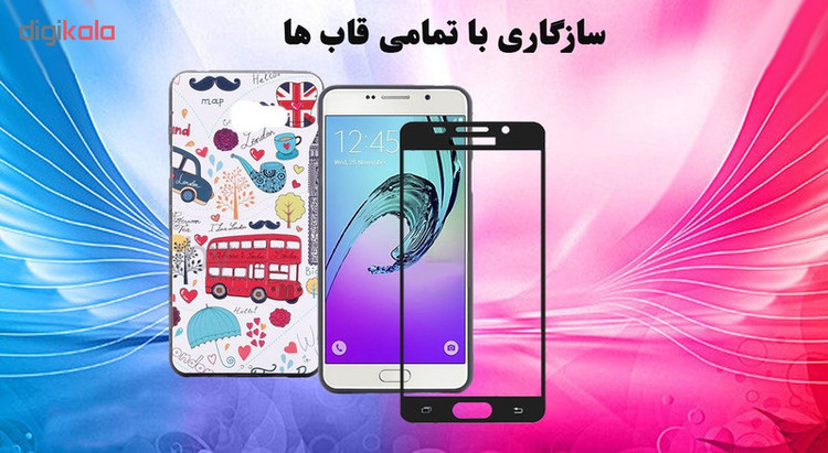 محافظ صفحه نمایش 5D هورس مدل FAG مناسب برای گوشی موبایل سامسونگ Galaxy A7 2016
