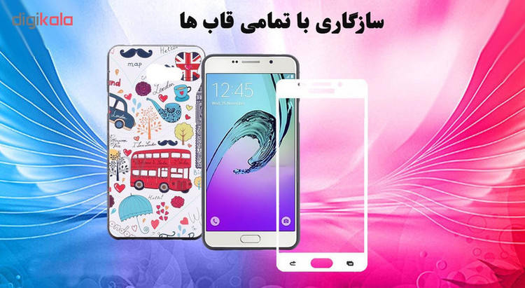 محافظ صفحه نمایش 5D هورس مدل FAG مناسب برای گوشی موبایل سامسونگ Galaxy A7 2016