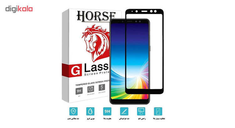 محافظ صفحه نمایش 5D هورس مدل FAG مناسب برای گوشی موبایل سامسونگ Galaxy A8 Plus 2018
