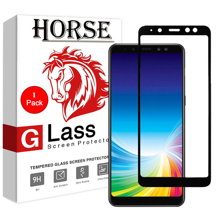 محافظ صفحه نمایش 5D هورس مدل FAG مناسب برای گوشی موبایل سامسونگ Galaxy A8 Plus 2018