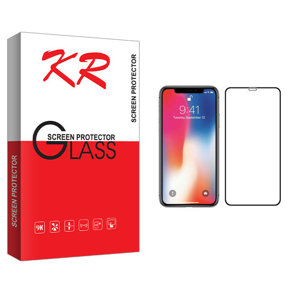 محافظ صفحه نمایش کی آر مدل +HD مناسب برای گوشی موبایل اپل iPhone X