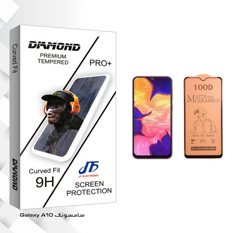 محافظ صفحه نمایش سرامیکی جی اف مدل Diamond glass مناسب برای گوشی موبایل سامسونگ Galaxy A10