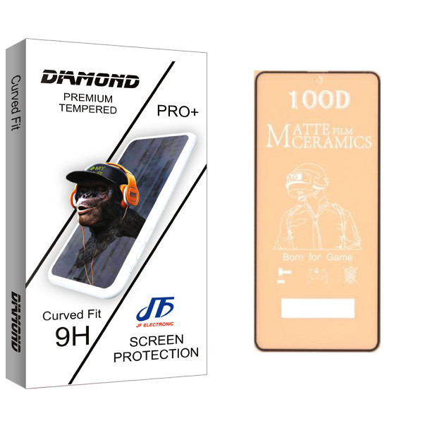 محافظ صفحه نمایش مات جی اف مدل Diamond glass مناسب برای گوشی موبایل شیائومی NOT 9 PRO