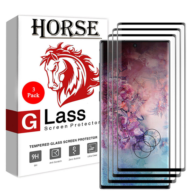 محافظ صفحه نمایش 6D هورس مدل FAG مناسب برای گوشی موبایل سامسونگ Galaxy Note10 بسته سه عددی