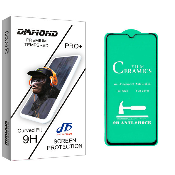 محافظ صفحه نمایش سرامیکی جی اف مدل Diamond glass مناسب برای گوشی موبایل شیائومی Redmi Note 8
