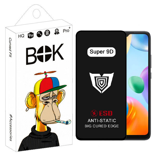 محافظ صفحه نمایش فول بوک مدل Super 9D Pro مناسب برای گوشی موبایل شیائومی redmi 10C / 12C / 10 / A3 / Poco C40 / C55 / C61