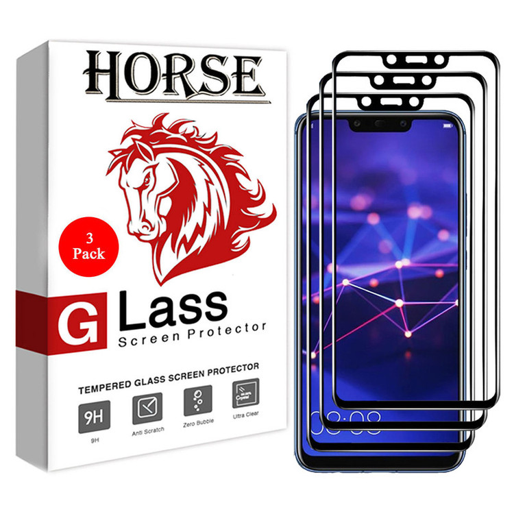 محافظ صفحه نمایش 5D هورس مدل FAG مناسب برای گوشی موبایل هوآوی Mate 20 Lite بسته سه عددی