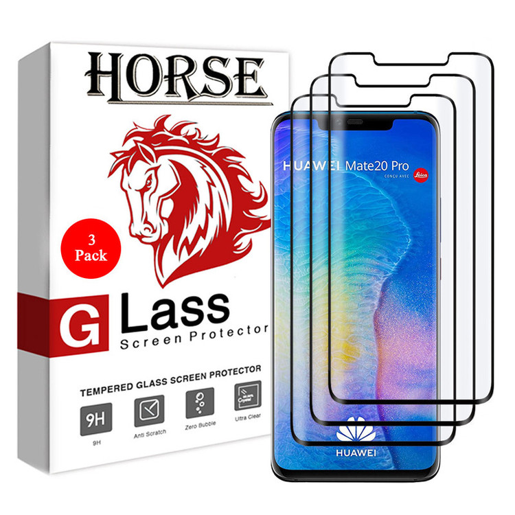محافظ صفحه نمایش 6D هورس مدل FAG مناسب برای گوشی موبایل هوآوی Mate 20 Pro بسته سه عددی