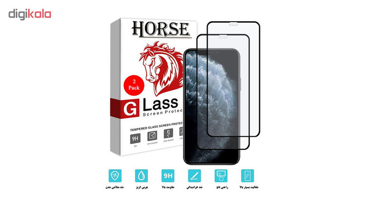 محافظ صفحه نمایش مات هورس مدل MSC مناسب برای گوشی موبایل اپل iPhone 11 Pro بسته دو عددی
