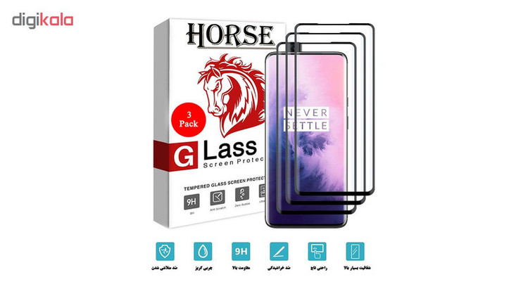 محافظ صفحه نمایش 6D هورس مدل FAG مناسب برای گوشی موبایل وان پلاس 7 Pro بسته سه عددی