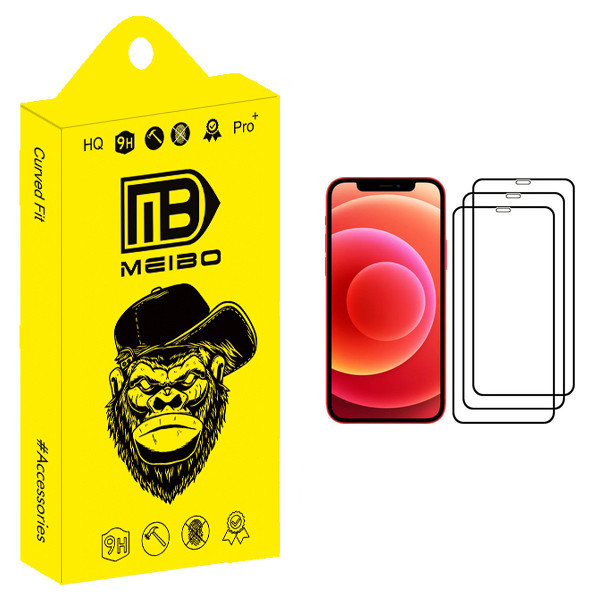 محافظ صفحه نمایش میبو مدل +MHD مناسب برای گوشی موبایل اپل iPhone 12 بسته سه عددی