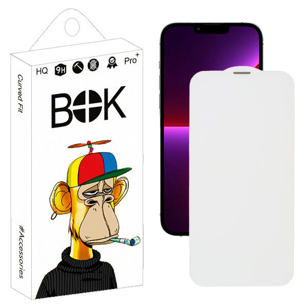 محافظ صفحه نمایش بوک طرح بی حاشیه مدل Voice Gate مناسب برای گوشی موبایل اپل iphone 13 Pro Max