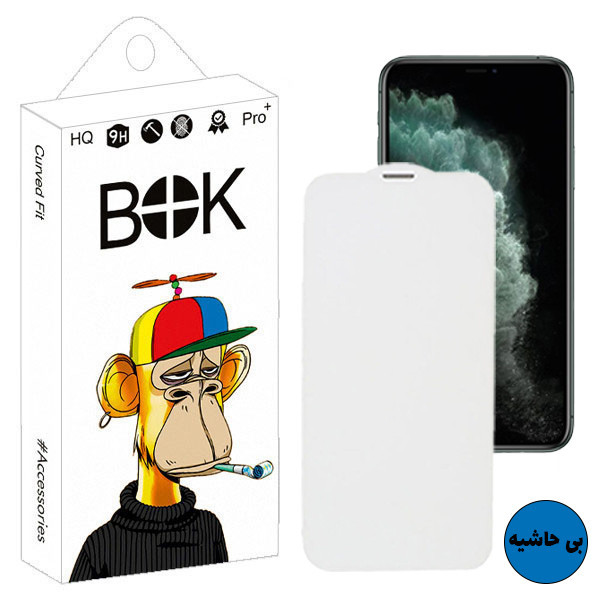 محافظ صفحه نمایش بوک مدل Clean Speaker طرح بی حاشیه مناسب برای گوشی موبایل اپل iPhone 11 pro max
