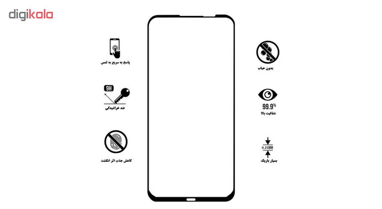محافظ صفحه نمایش 5D هورس مدل FAG مناسب برای گوشی موبایل هوآوی nova 5i / P20 Lite 2019