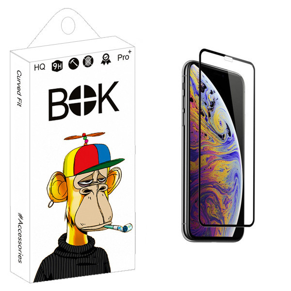 محافظ صفحه نمایش بوک مدل +HD مناسب برای گوشی موبایل اپل iPhone Xs max