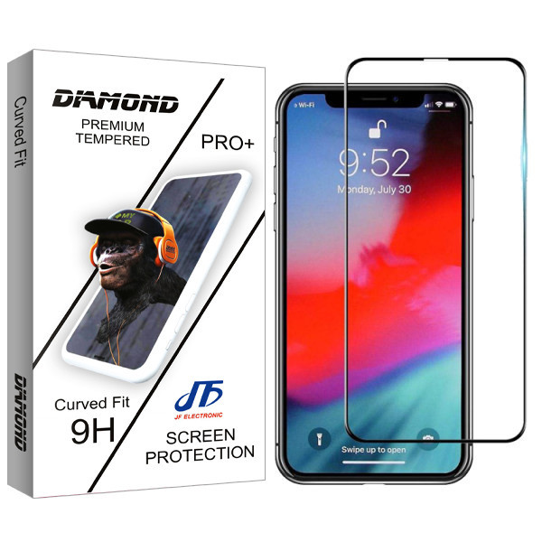 محافظ صفحه نمایش مات جی اف مدل Diamond glass مناسب برای گوشی موبایل اپل Iphone xs