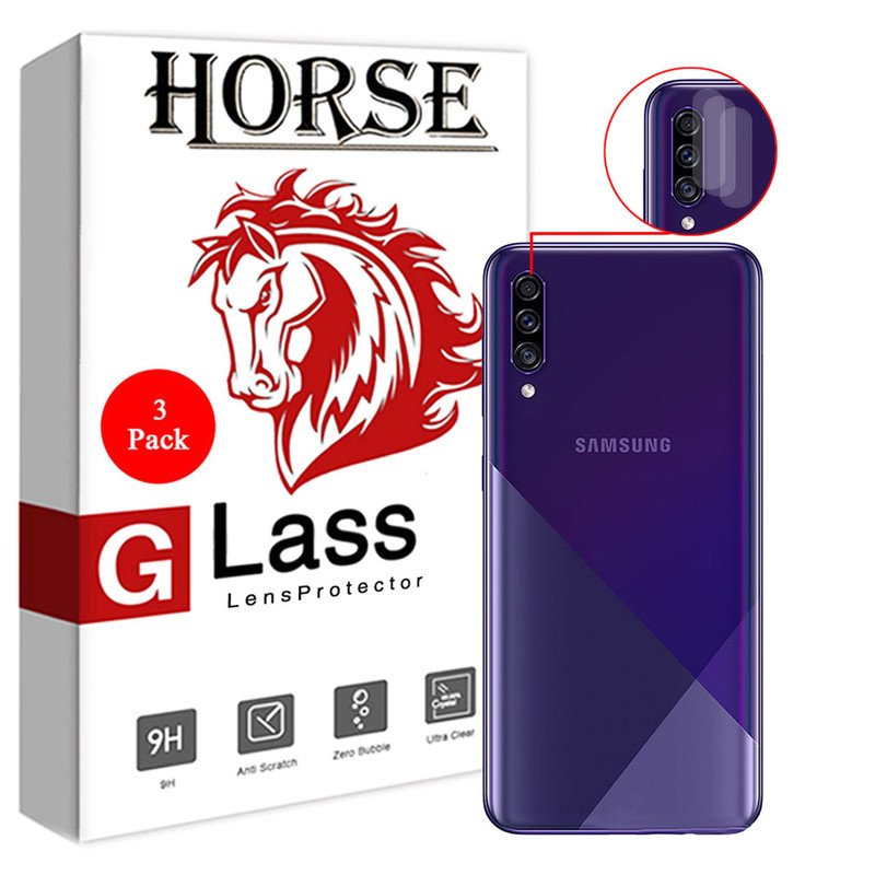 محافظ لنز دوربین هورس مدل UTF مناسب برای گوشی موبایل سامسونگ Galaxy A50s بسته سه عددی