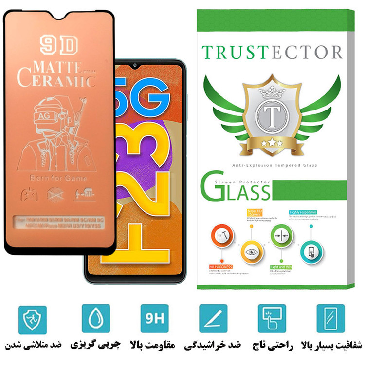 محافظ صفحه نمایش سرامیکی مات تراستکتور مدل CATA مناسب برای گوشی موبایل سامسونگ Galaxy F23