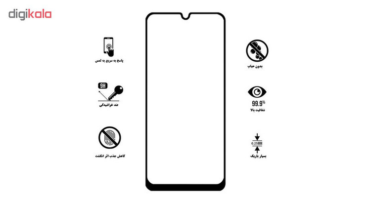 محافظ صفحه نمایش 5D هورس مدل FAG مناسب برای گوشی موبایل سامسونگ Galaxy A40s
