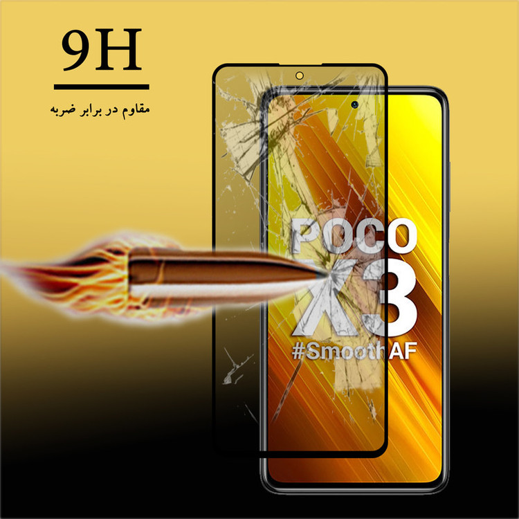 محافظ صفحه نمایش حریم شخصی هورس مدل SSP مناسب برای گوشی موبایل شیائومی Poco X3 بسته سه عددی