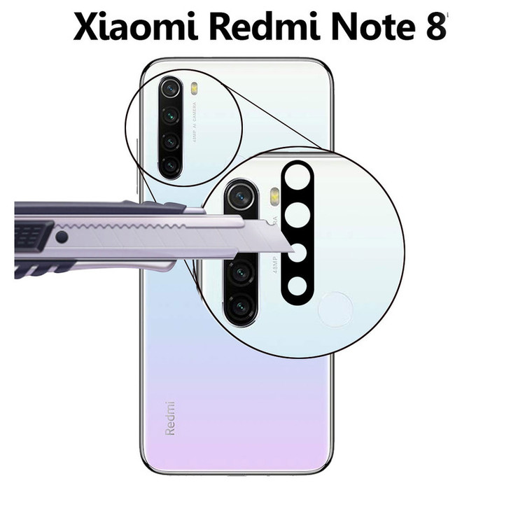محافظ لنز دوربین سرامیکی هورس مدل HBL مناسب برای گوشی موبایل شیائومی Redmi Note 8 بسته سه عددی