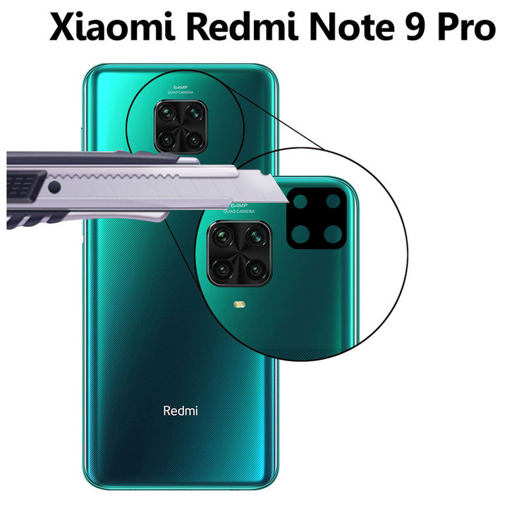 محافظ لنز دوربین سرامیکی هورس مدل HBL مناسب برای گوشی موبایل شیائومی Redmi Note 9 Pro بسته سه عددی