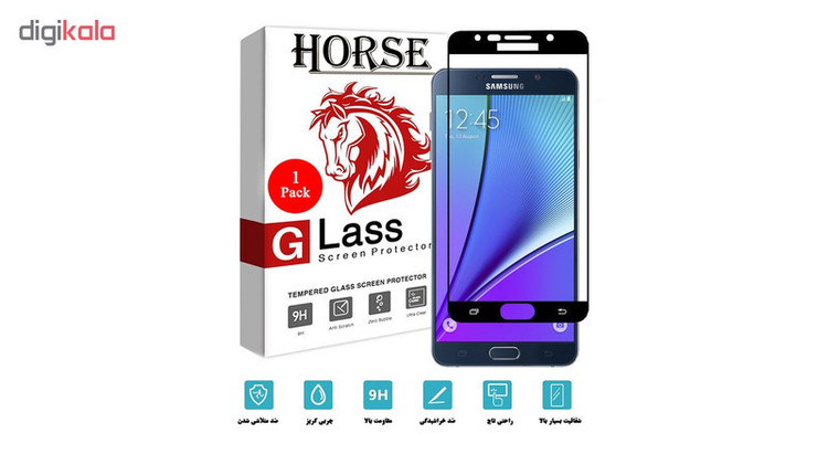 محافظ صفحه نمایش 5D هورس مدل FAG مناسب برای گوشی موبایل سامسونگ Galaxy Note5