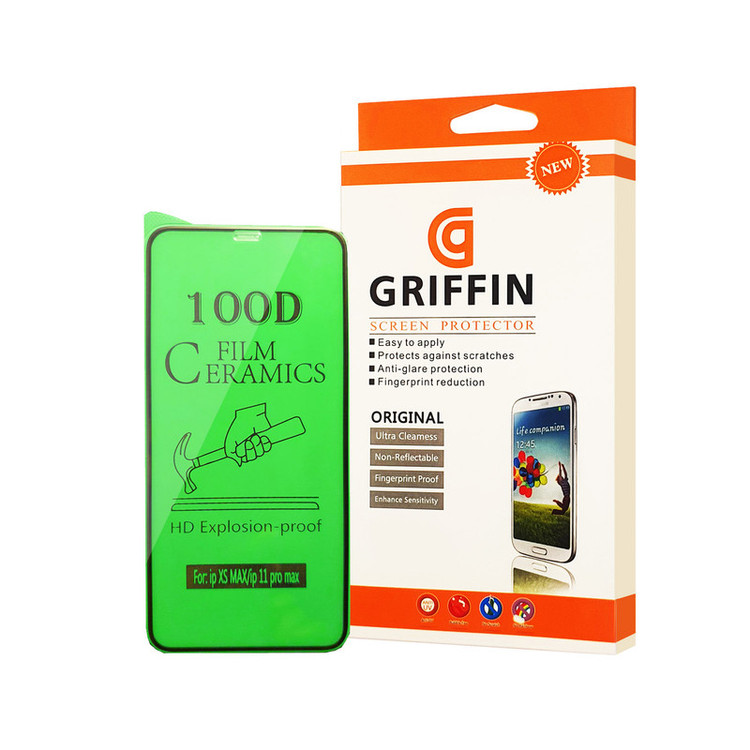 محافظ صفحه نمایش سرامیکی گریفین مدل FLCRG GN mo مناسب برای گوشی موبایل اپل iPhone XS Max
