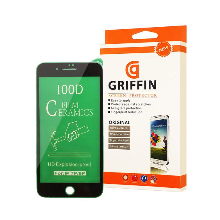 محافظ صفحه نمایش سرامیکی گریفین مدل FLCRG GN pl مناسب برای گوشی موبایل اپل iPhone 8 Plus