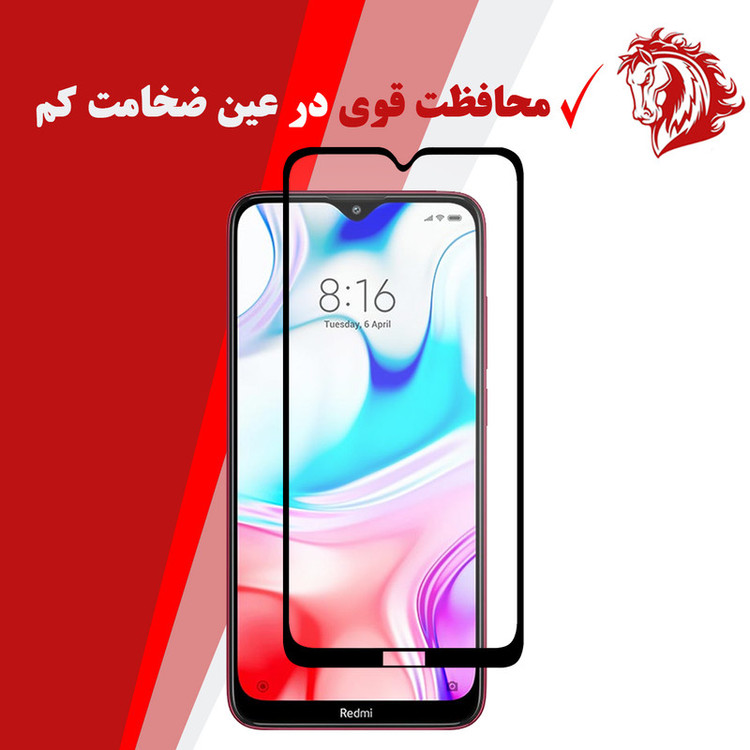 محافظ صفحه نمایش سرامیکی هورس مدل CMT مناسب برای گوشی موبایل شیائومی Redmi 8 بسته سه عددی