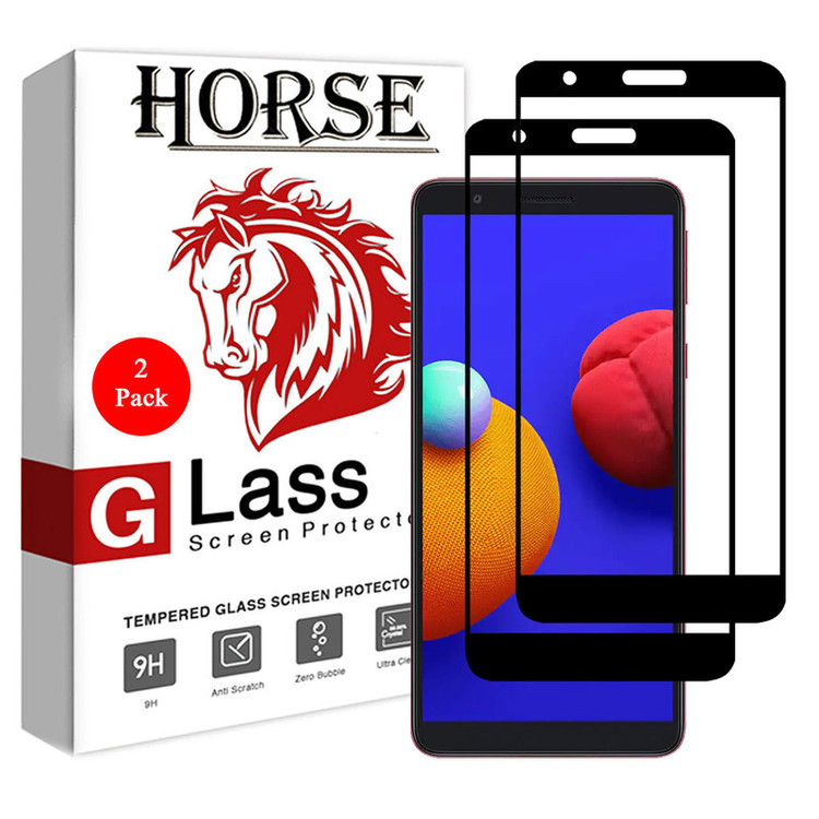محافظ صفحه نمایش 5D هورس مدل FAG مناسب برای گوشی موبایل سامسونگ Galaxy M01 Core بسته دو عددی