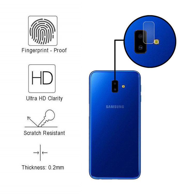 محافظ لنز دوربین هورس مدل UTF مناسب برای گوشی موبایل سامسونگ Galaxy J6 Plus بسته دو عددی
