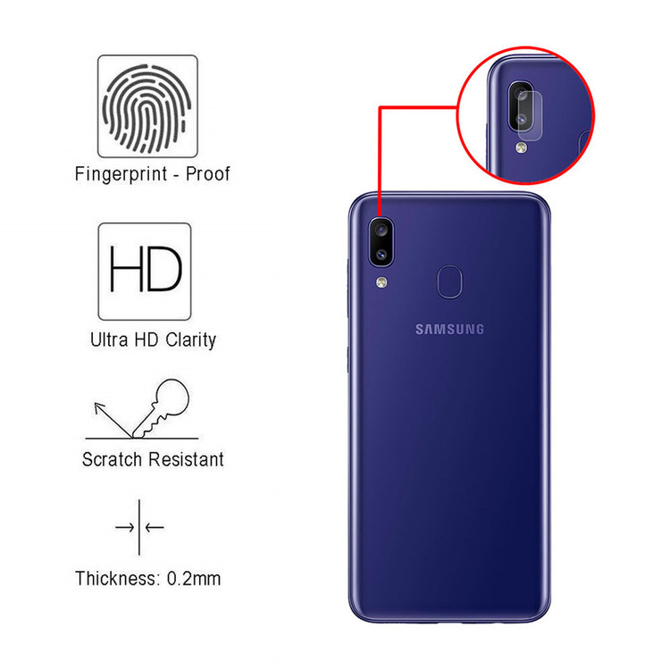 محافظ لنز دوربین هورس مدل UTF مناسب برای گوشی موبایل سامسونگ Galaxy M10s بسته سه عددی