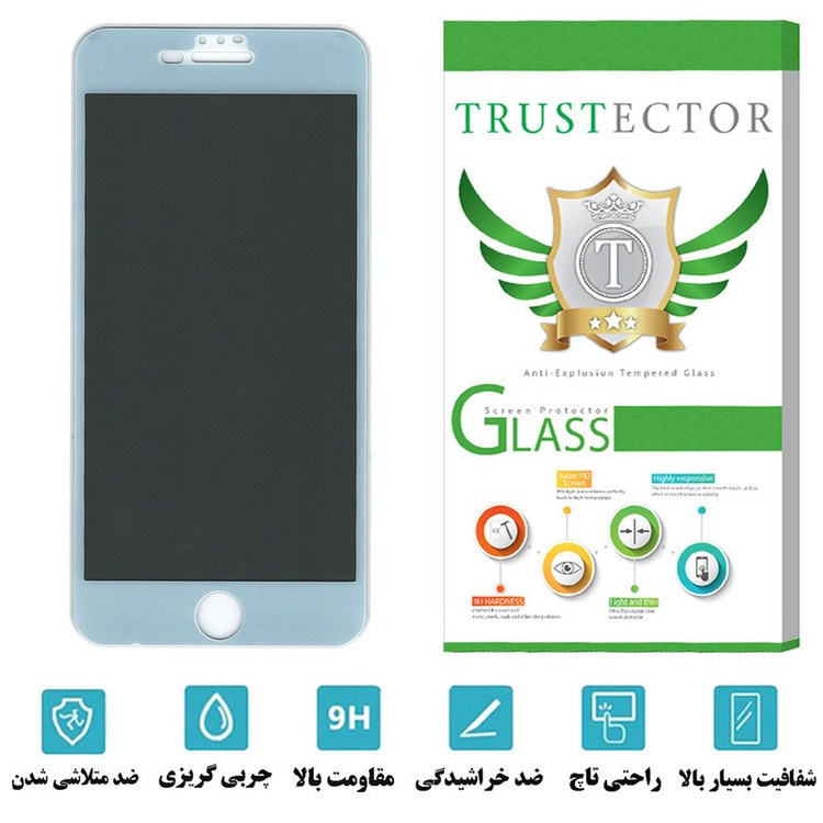 محافظ صفحه نمایش حریم شخصی تراستکتور مدل PFTA مناسب برای گوشی موبایل اپل iPhone 7 Plus