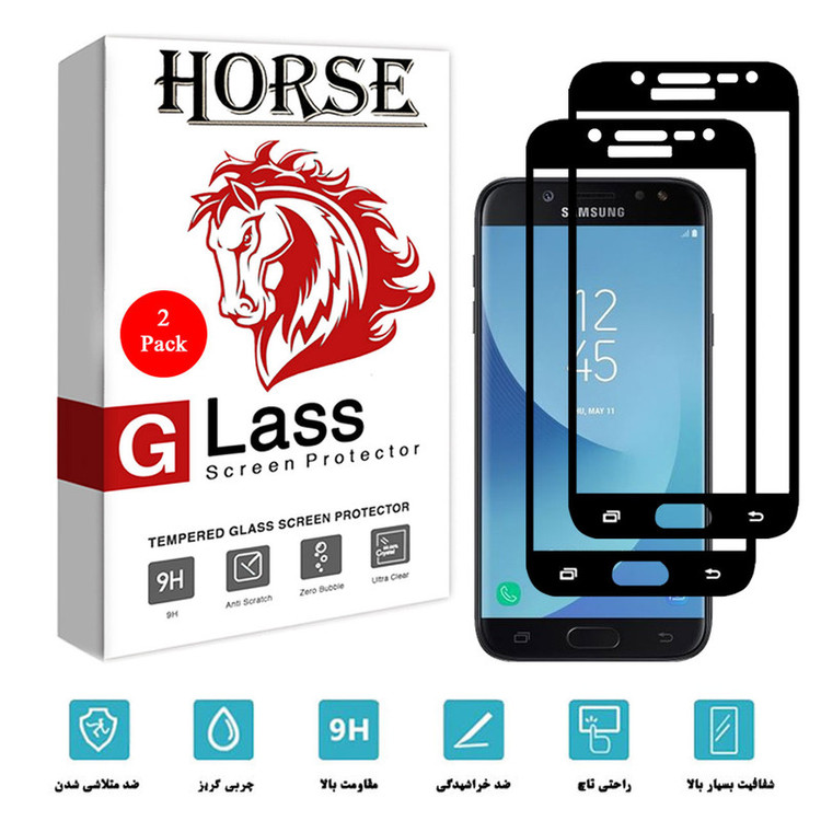محافظ صفحه نمایش سرامیکی هورس مدل CRM مناسب برای گوشی موبایل سامسونگ Galaxy J5 Pro / J5 2017 بسته دو عددی