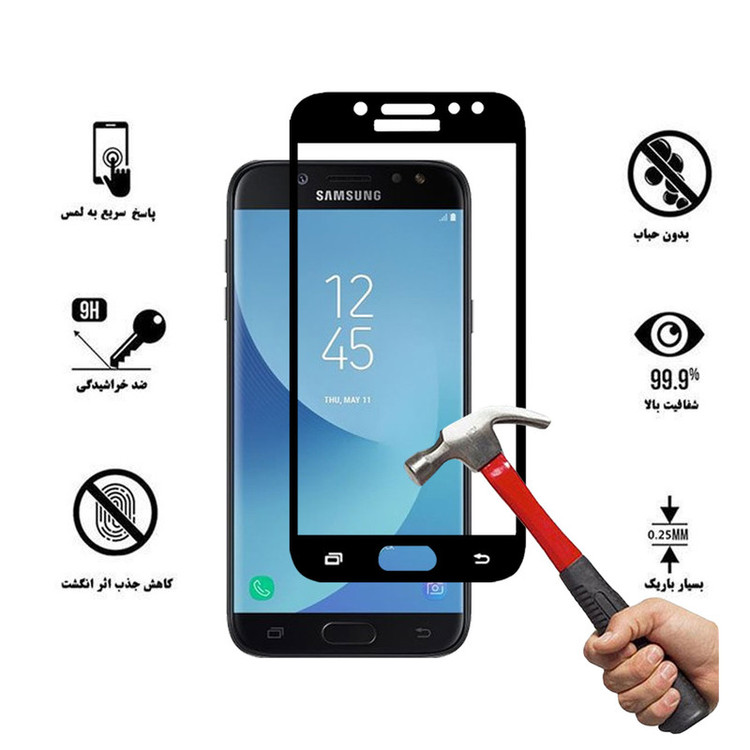 محافظ صفحه نمایش سرامیکی هورس مدل CRM مناسب برای گوشی موبایل سامسونگ Galaxy J7 Pro بسته سه عددی