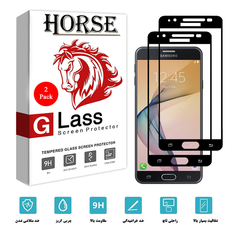 محافظ صفحه نمایش سرامیکی هورس مدل CRM مناسب برای گوشی موبایل سامسونگ Galaxy J7 Prime بسته دو عددی