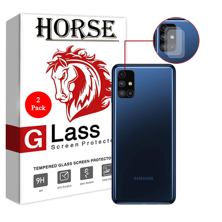 محافظ لنز دوربین هورس مدل UTF مناسب برای گوشی موبایل سامسونگ Galaxy M51 بسته دو عددی