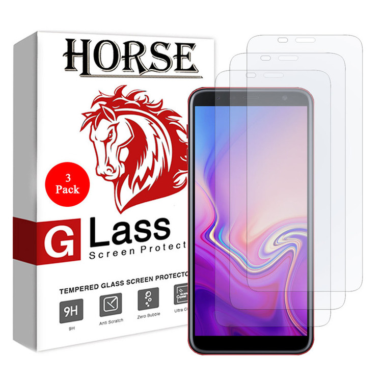 محافظ صفحه نمایش هورس مدل UCC مناسب برای گوشی موبایل سامسونگ Galaxy J6 Plus 2018 بسته سه عددی