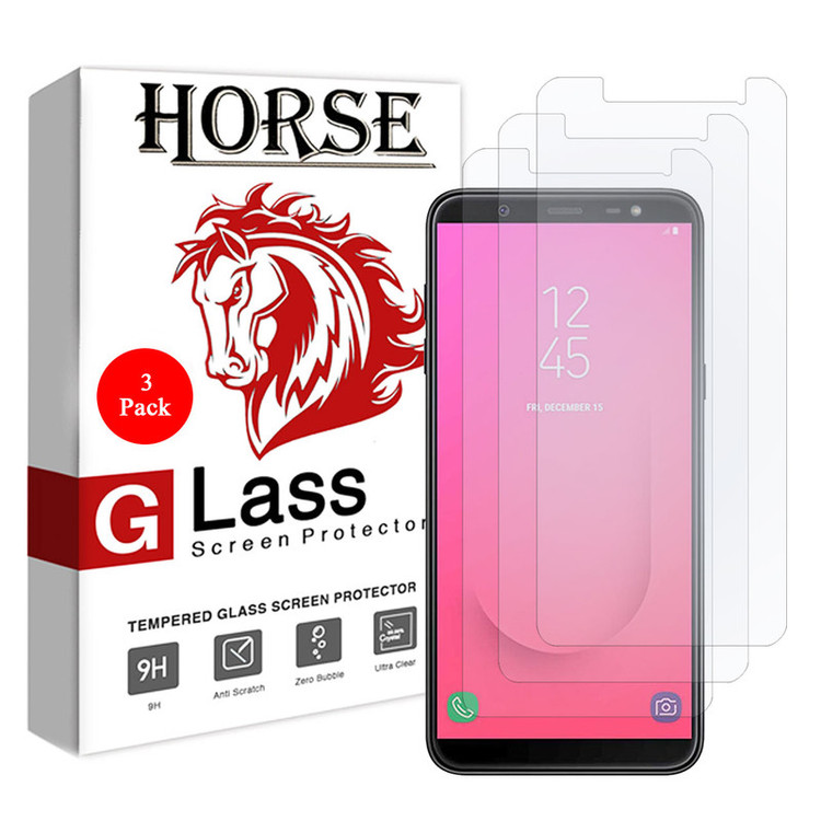 محافظ صفحه نمایش هورس مدل UCC مناسب برای گوشی موبایل سامسونگ Galaxy J8 2018 بسته سه عددی