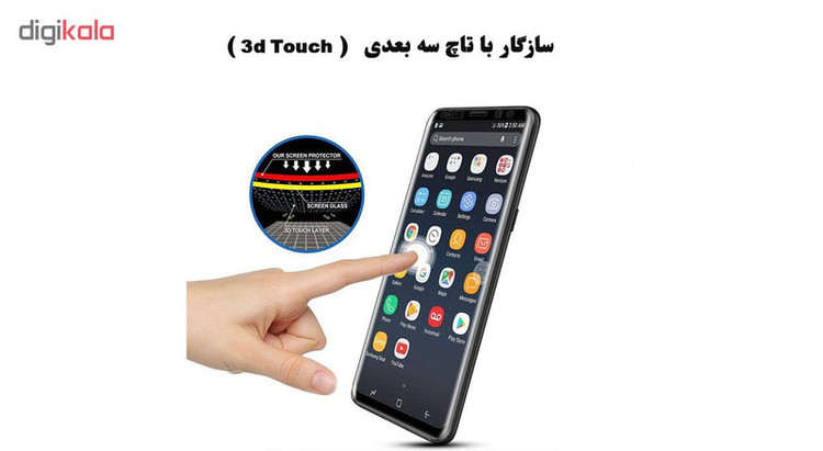 محافظ صفحه نمایش 6D Dual هورس مدل FAG مناسب برای گوشی موبایل سامسونگ Galaxy S8