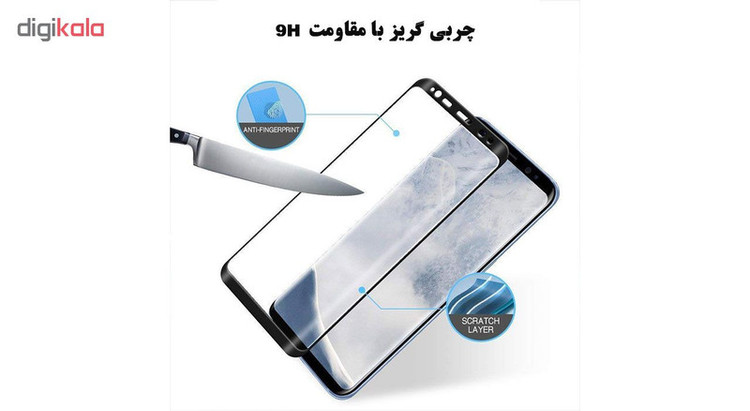 محافظ صفحه نمایش 6D Dual هورس مدل FAG مناسب برای گوشی موبایل سامسونگ Galaxy S8