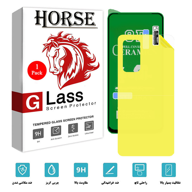 محافظ صفحه نمایش هورس مدل 2CRN مناسب برای گوشی موبایل شیائومی Redmi K30S به همراه محافظ پشت گوشی