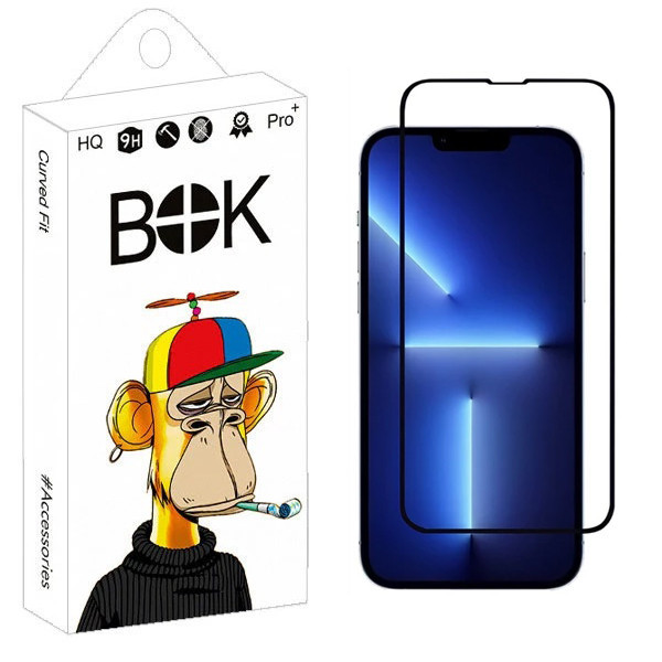 محافظ صفحه نمایش بوک مدل Slim Full مناسب برای گوشی موبایل اپل iPhone 13 Pro Max / 14 Plus