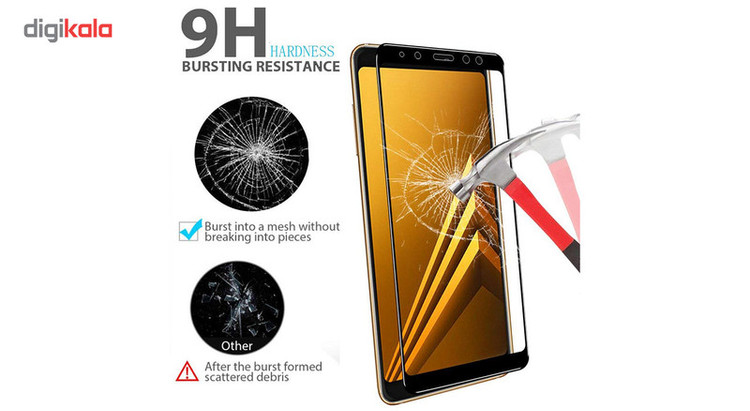 محافظ صفحه نمایش نانو و 5D هورس مدل FAG مناسب برای گوشی موبایل سامسونگ A8 Plus 2018 مجموعه سه عددی