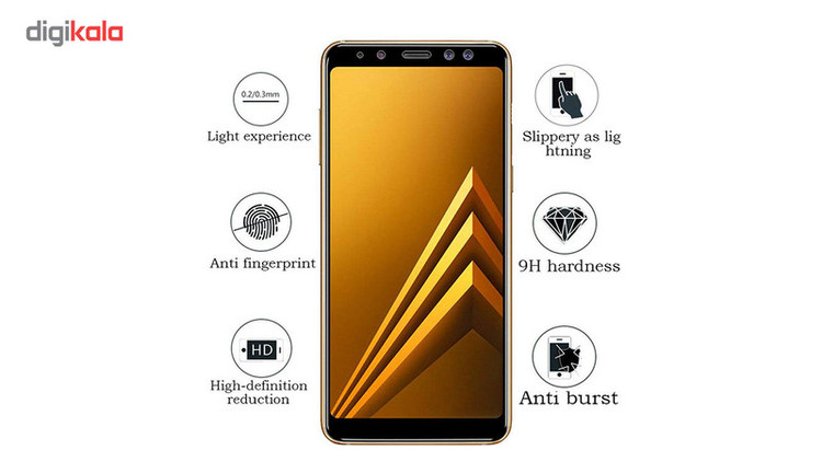 محافظ صفحه نمایش نانو و 5D هورس مدل FAG مناسب برای گوشی موبایل سامسونگ A8 Plus 2018 مجموعه سه عددی