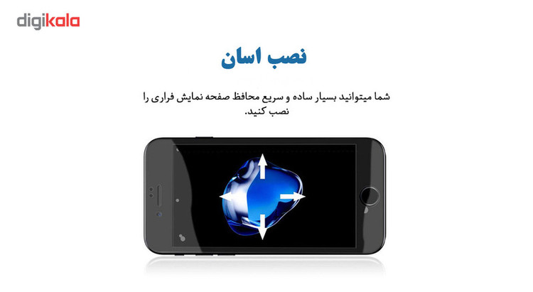 محافظ صفحه نمایش نانو و 5D هورس مدل FAG مناسب برای گوشی موبایل اپل iPhone 8 Plus مجموعه دو عددی به همراه محافظ لنز دوربین