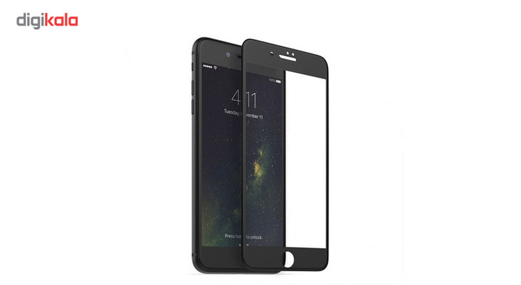 محافظ صفحه نمایش نانو و 5D هورس مدل FAG مناسب برای گوشی موبایل اپل iPhone 8 Plus مجموعه دو عددی به همراه محافظ لنز دوربین