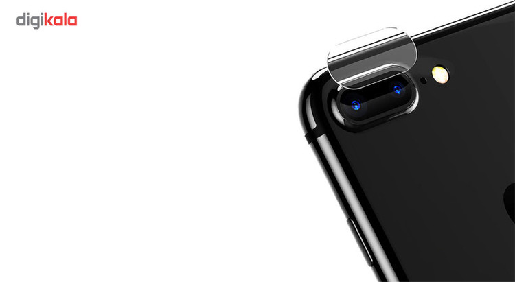 محافظ صفحه نمایش نانو و 5D هورس مدل FAG مناسب برای گوشی موبایل اپل iPhone 8 Plus مجموعه دو عددی به همراه محافظ لنز دوربین