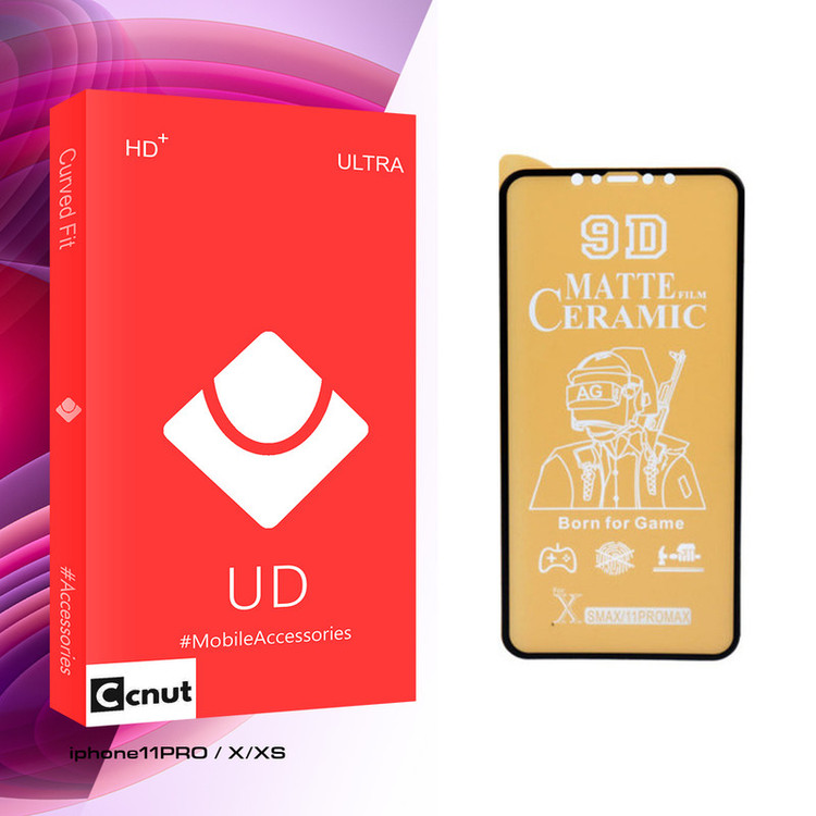 محافظ صفحه نمایش سرامیکی مات کوکونات مدل UD Glass مناسب برای گوشی موبایل اپل iphone 11 Pro Max/ XS Max